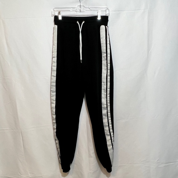 I.AM.GIA Pants - I.AM.GIA Striker Striped Sweats in Black - S
